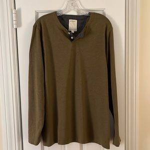 Life After Denim Olive Henley Long-Sleeve